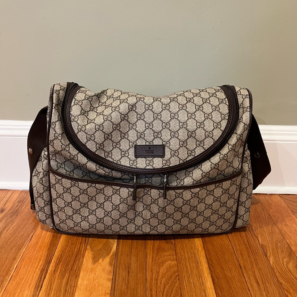 Gucci GG Canvas Diaper Bag